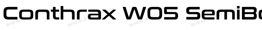 Conthrax W05 SemiBol字体转换